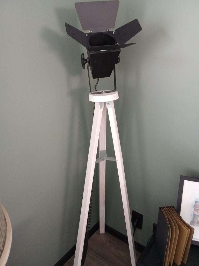 Vloerlamp met statief en theater spot design, Ophalen, Gebruikt, Industrieel, Modern, Theater, 150 tot 200 cm