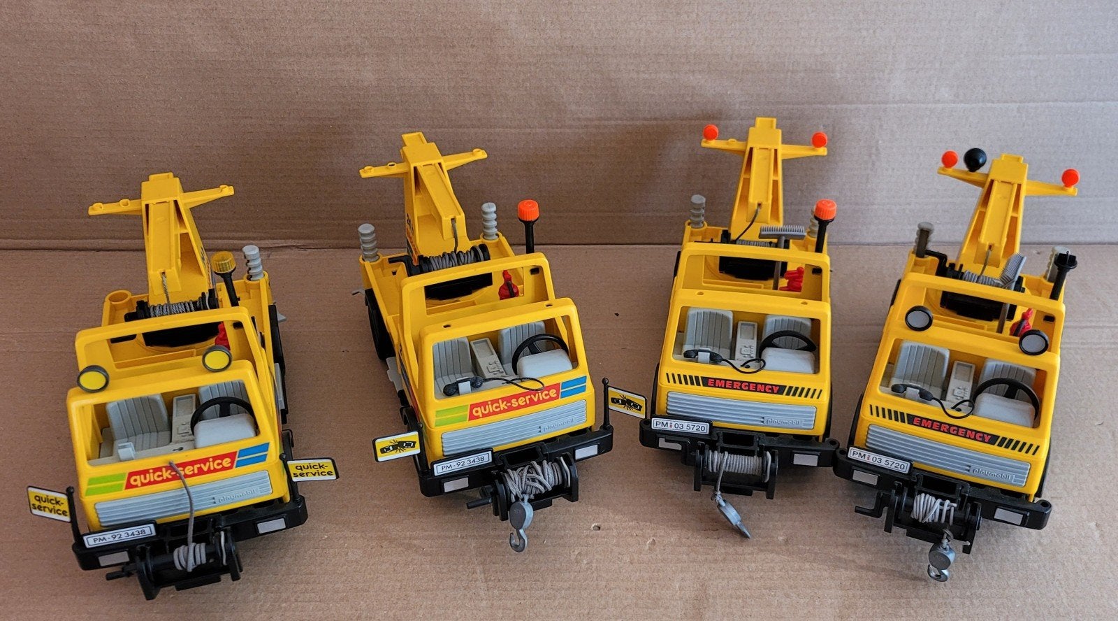 playmobil 4 x sleepwagen takelwagen, Ophalen of Verzenden, Gebruikt