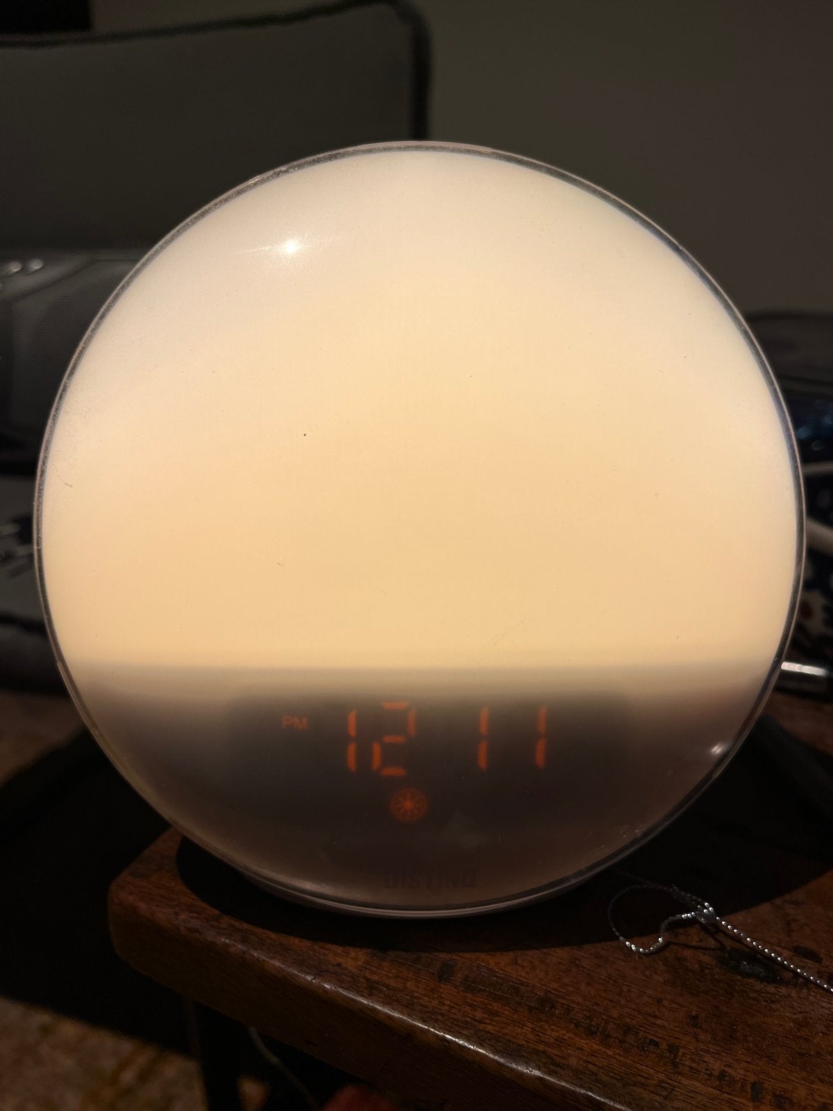 Distinq DQWU01WT Wake-up Light - Wekker met Licht, Ophalen of Verzenden, Zo goed als nieuw, Digitaal