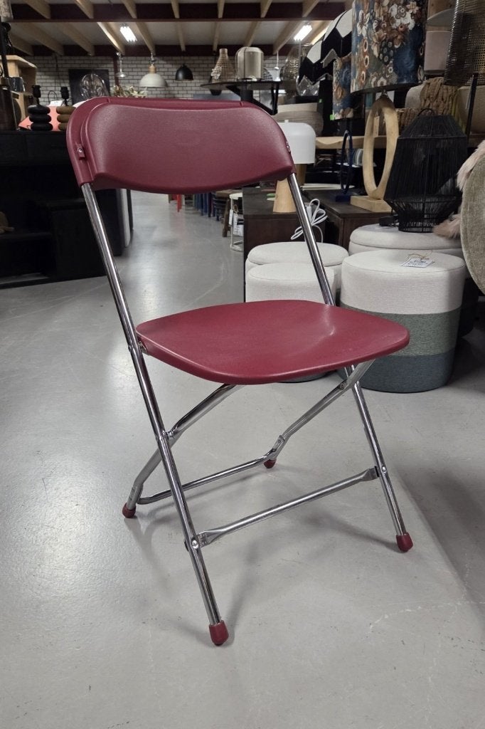 Partij handige klapstoelen bordeaux blauw horeca verhuur, Ophalen, Kunststof, Blauw, Nieuw