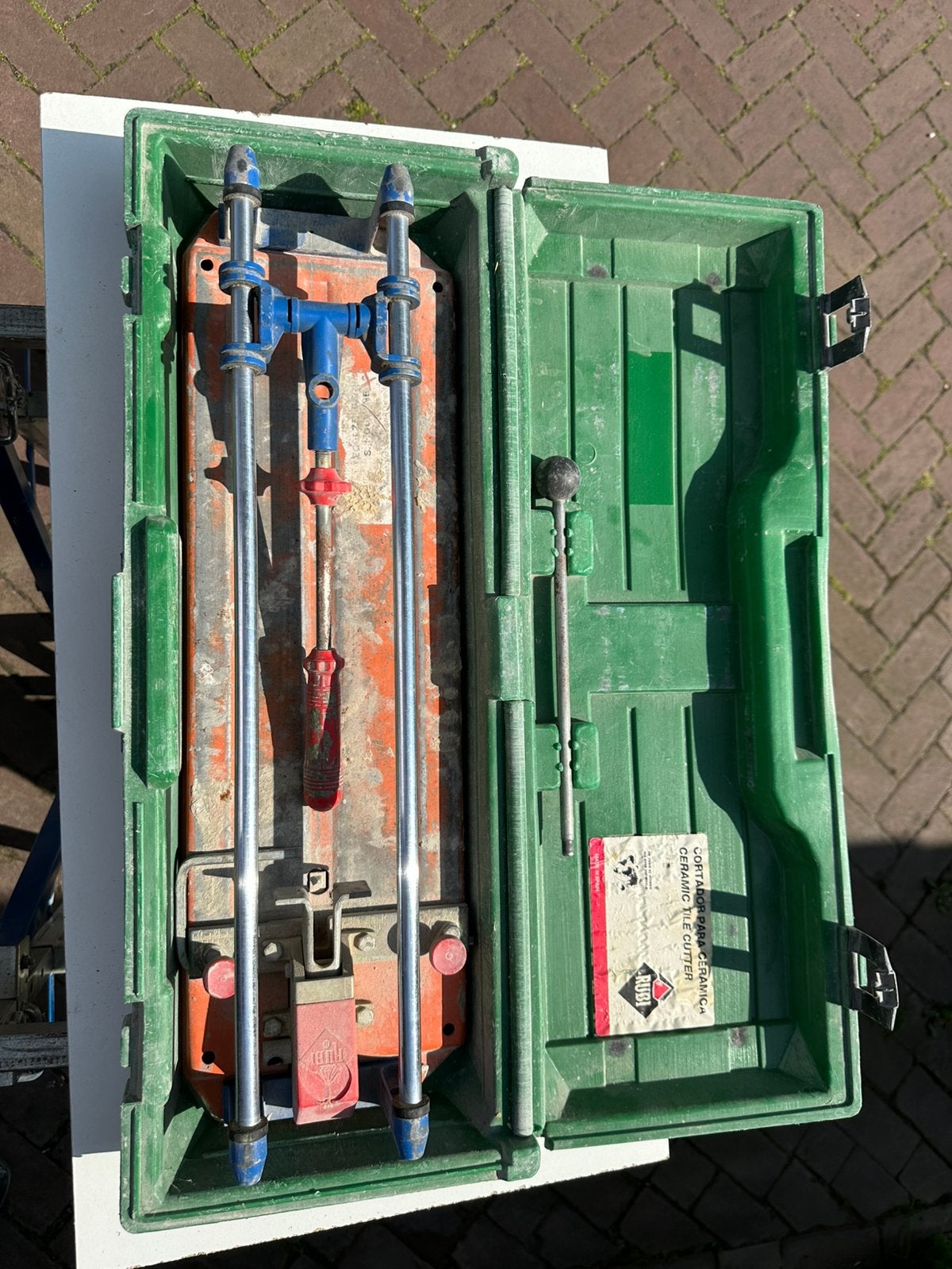 Rubi TS-40 tegelsnijder, Ophalen, Gebruikt