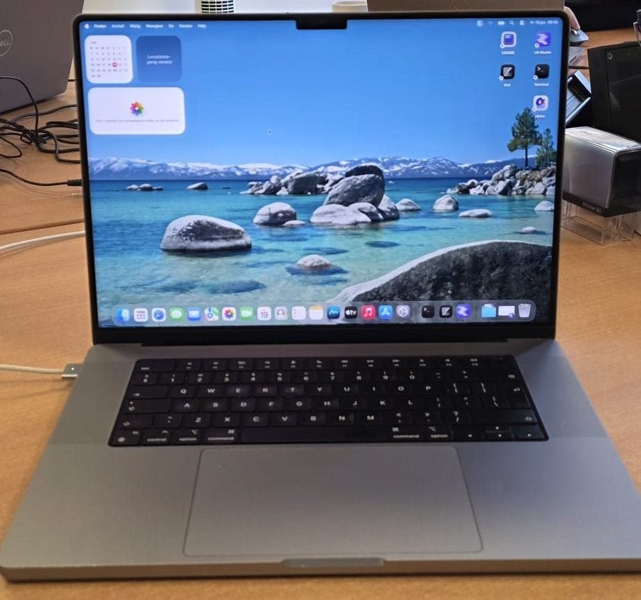MacBook Pro 16" M1 Max — 24C GPU — 32GB/512GB — Space Grijs, Computers en Software, Apple Macbooks, MacBook Pro, Gebruikt, 512 GB
