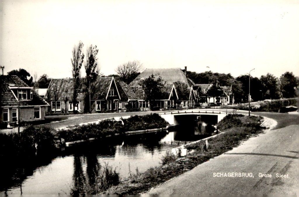 Schagerbrug Grote Sloot 3 169, Verzenden, 1960 tot 1980, Ongelopen, Noord-Holland