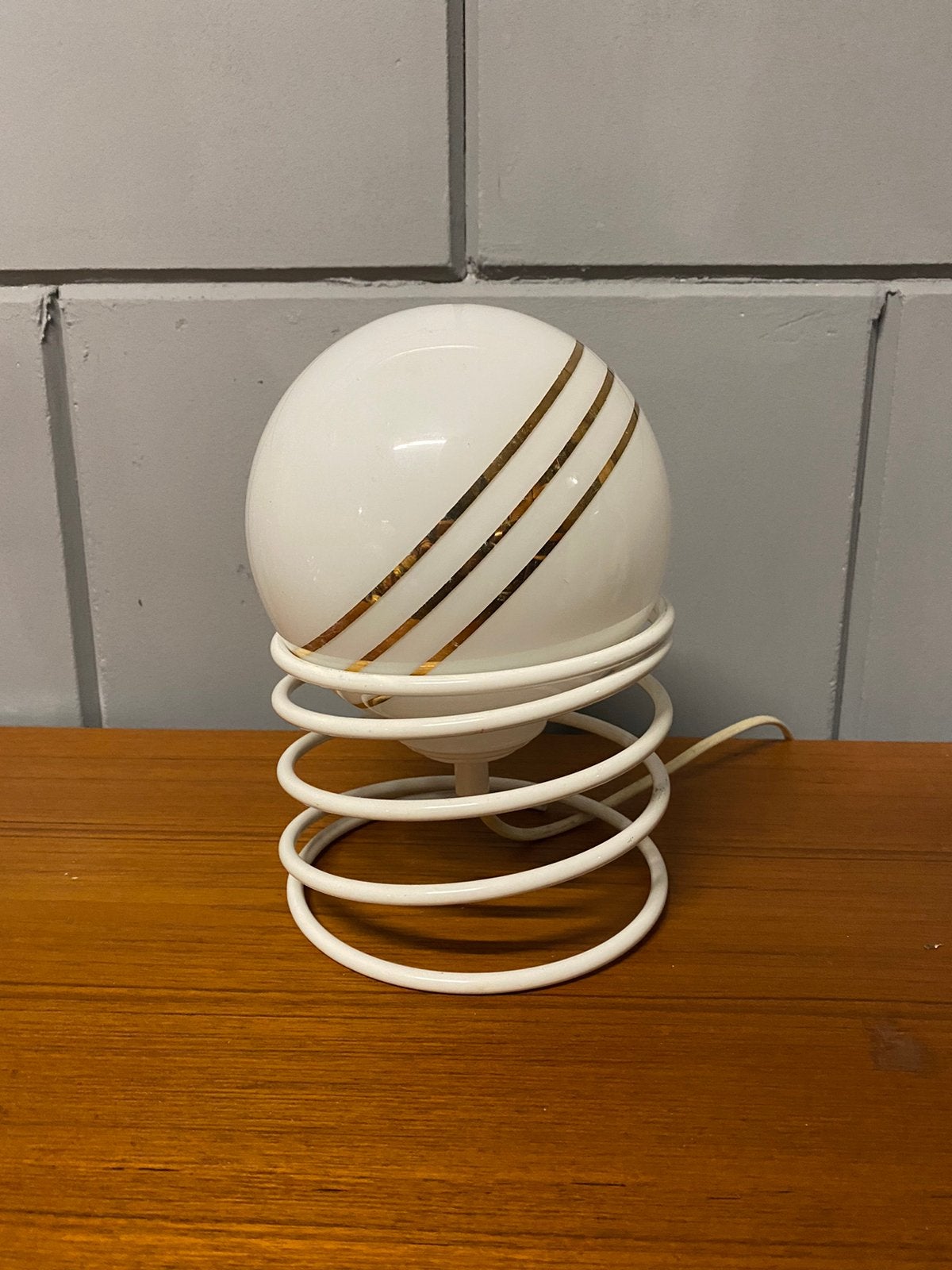 Vintage spiraal lamp jaren 70, Ophalen, ., 2de hands, Zo goed als nieuw