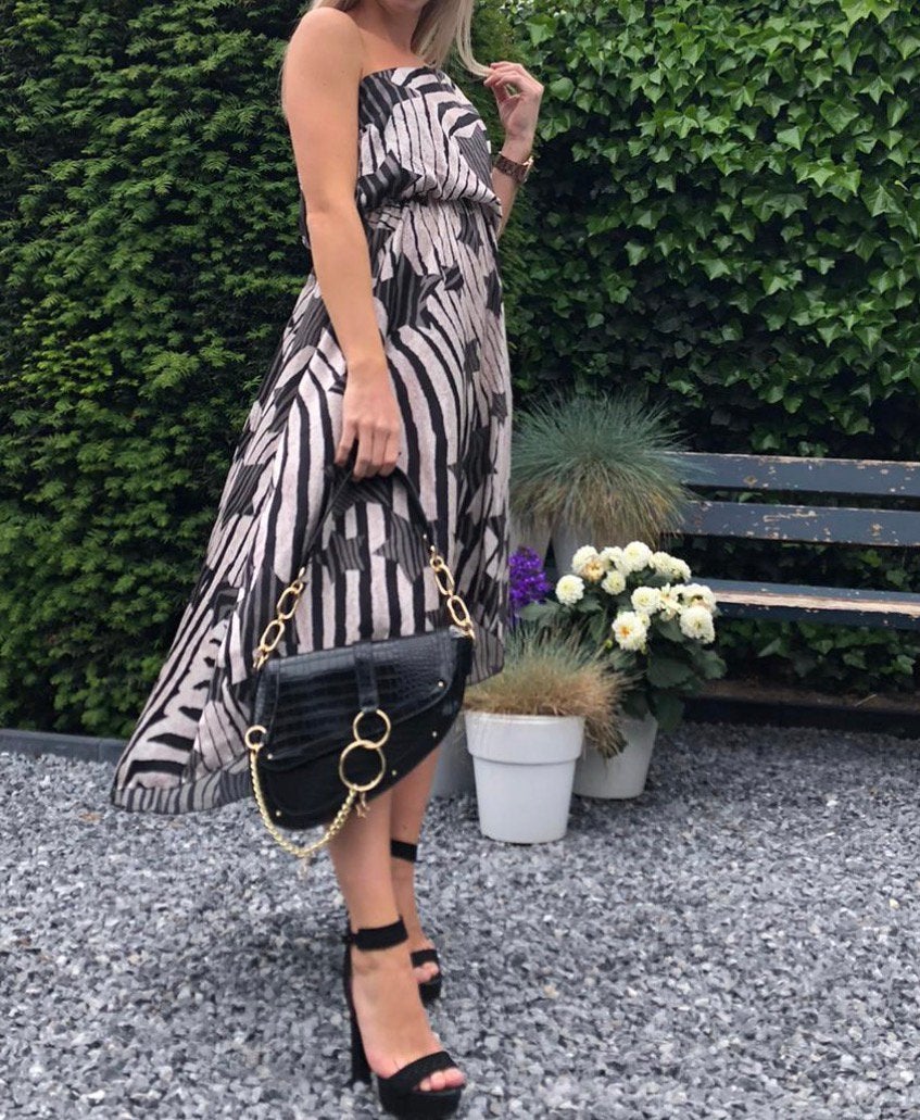 RELISH one shoulder jurk XS en M, Kleding | Dames, Jurken, Italie, -, Verzenden, Nieuw