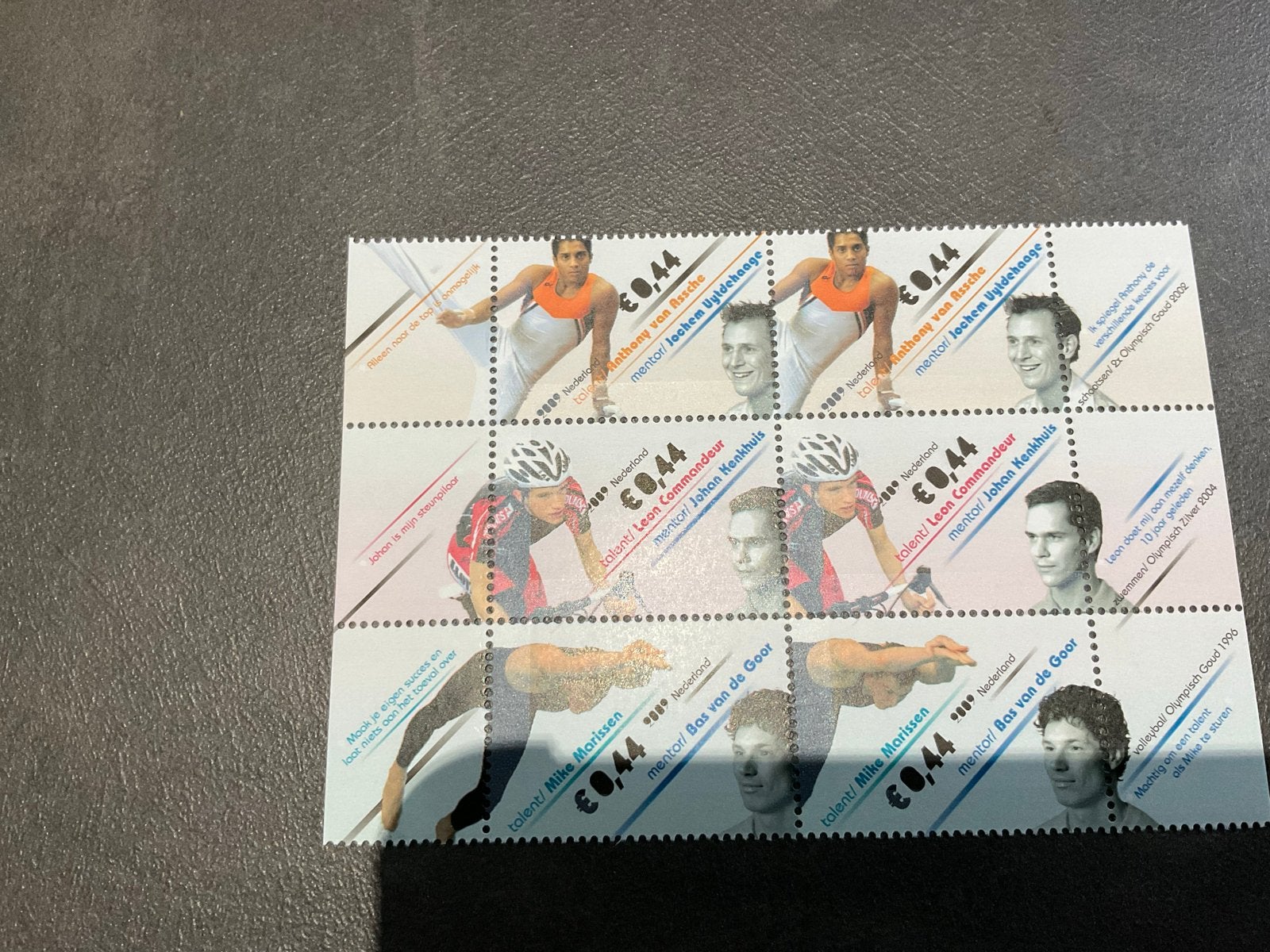 Postzegelvel Nederland - Sporthelden - Postfris, Ophalen of Verzenden, Na 1940, Postfris