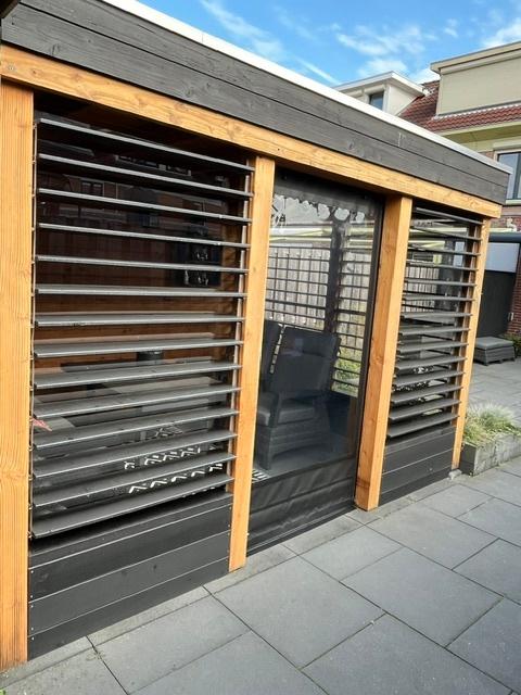 Verandazeil met ritssluiting, Ophalen, Zo goed als nieuw, Minder dan 5 m², Zeil