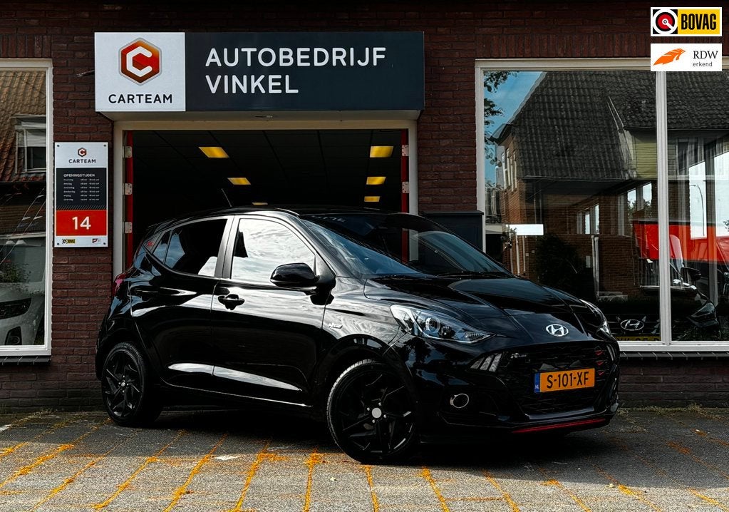 Hyundai I10 1.0 T-GDI N Line 5-zits*Camera*Carplay*Navi*Stoe, Auto's, Stof, Euro 6, Automatische klimaatregeling, 100 pk