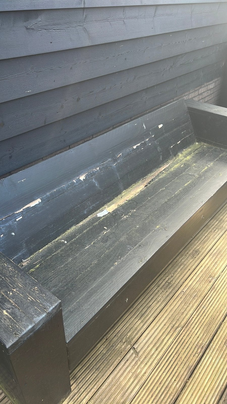 Steigerhouten tuinbank, Tuin en Terras, Ophalen, Zo goed als nieuw, Kweekbak