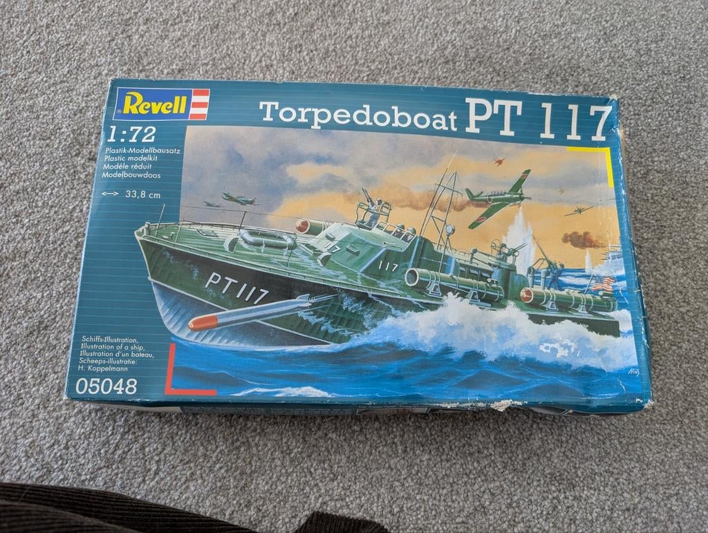 Revell 1/72 PT 117 torpedoboat, Ophalen of Verzenden, Zo goed als nieuw, 1:50 tot 1:200, Revell