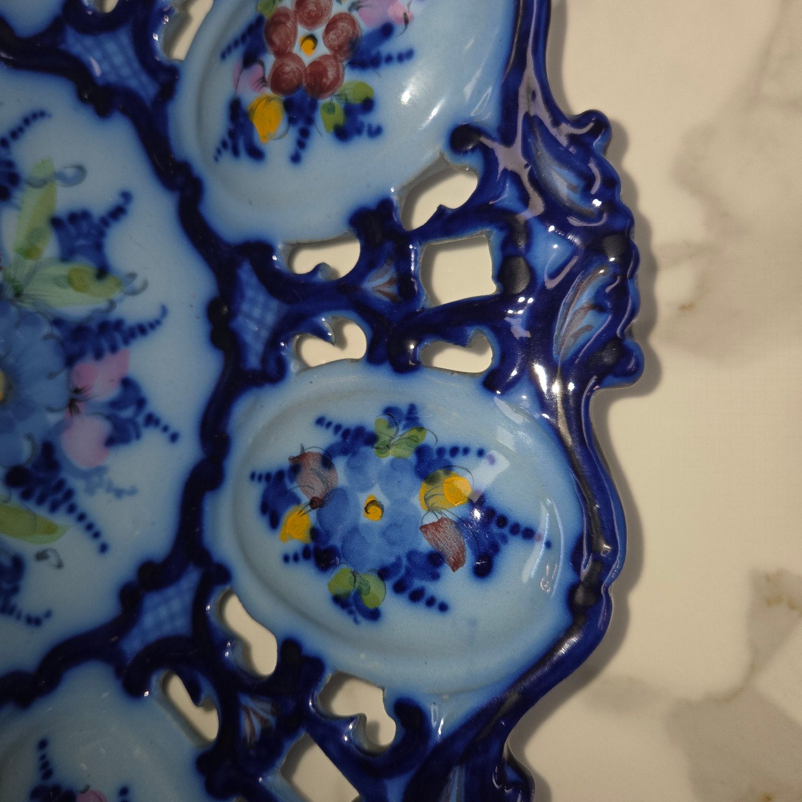 Mooi wandbord uit Portugal, 37 cm doorsnee, Ophalen of Verzenden