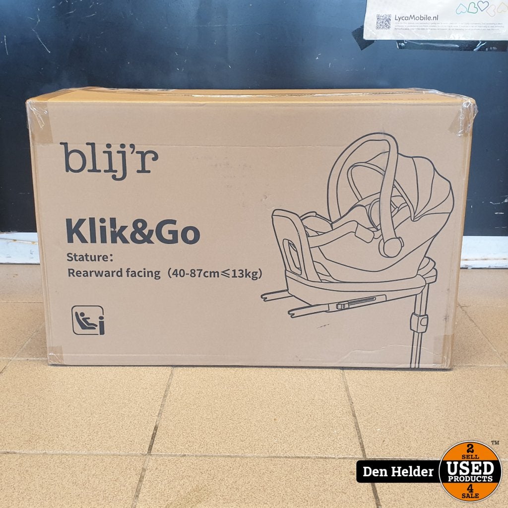 Blij’r Klik&Go Autostoel Grijs - NIEUW!, Flex Ltd., Gebruikt, https://flex.com/contact-us, Nobelstraat 10, 5807 GA Oostrum LB, Limburg, Nederland