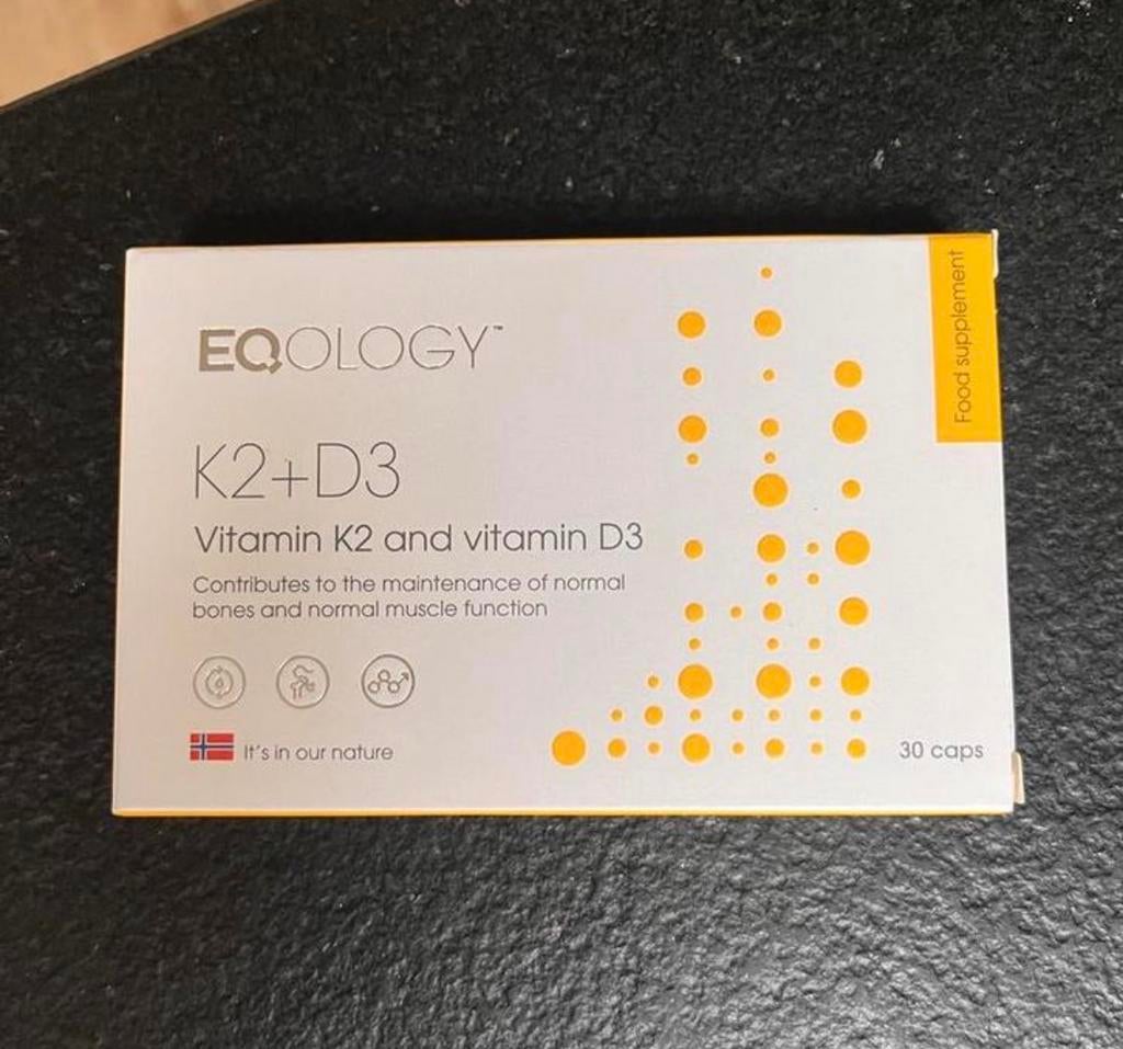EQOLOGY K2+D3 Vitamine K2 en D3 - Botten & Spieren, Ophalen of Verzenden, Nieuw, Overige typen