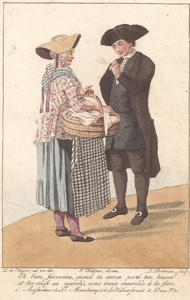 Zeeland Walcheren Boer en boerin van 't eiland Walcheren1814