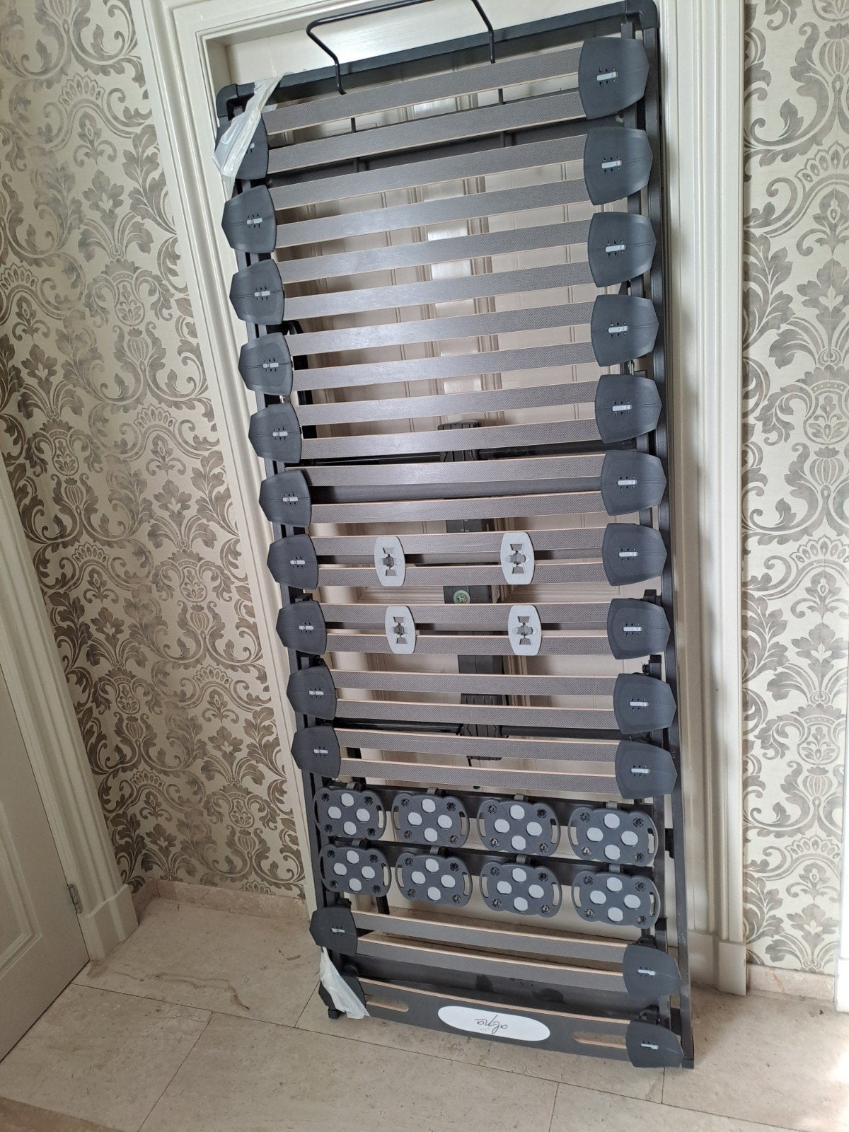 Elektrisch verstelbare lattenbodem 80x200 cm, Ophalen, Verstelbaar, Eenpersoons, Zwart