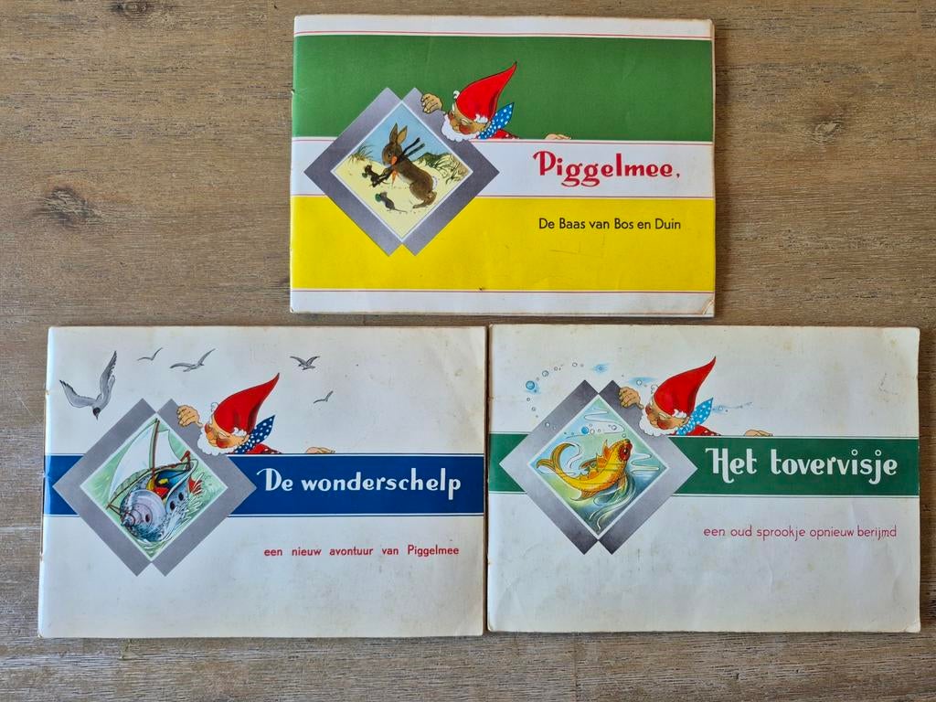 3 Piggelmee Boeken: De Wonderschelp, Het Tovervisje, De Baas, Ophalen of Verzenden, Zo goed als nieuw, Fictie algemeen
