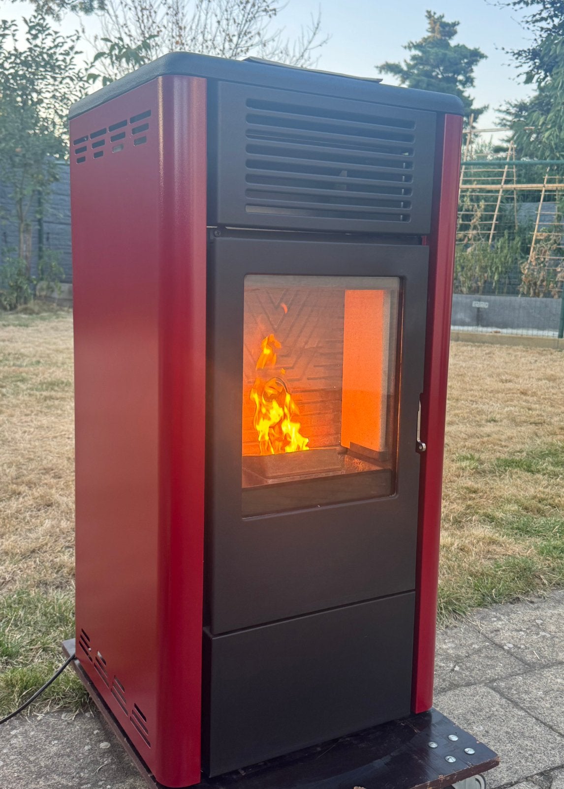 Pelletkachel MCZ Gio 8 kW met buizen!, Huis en Inrichting, Kachels, Ophalen, Zo goed als nieuw, Hout, Houtkachel