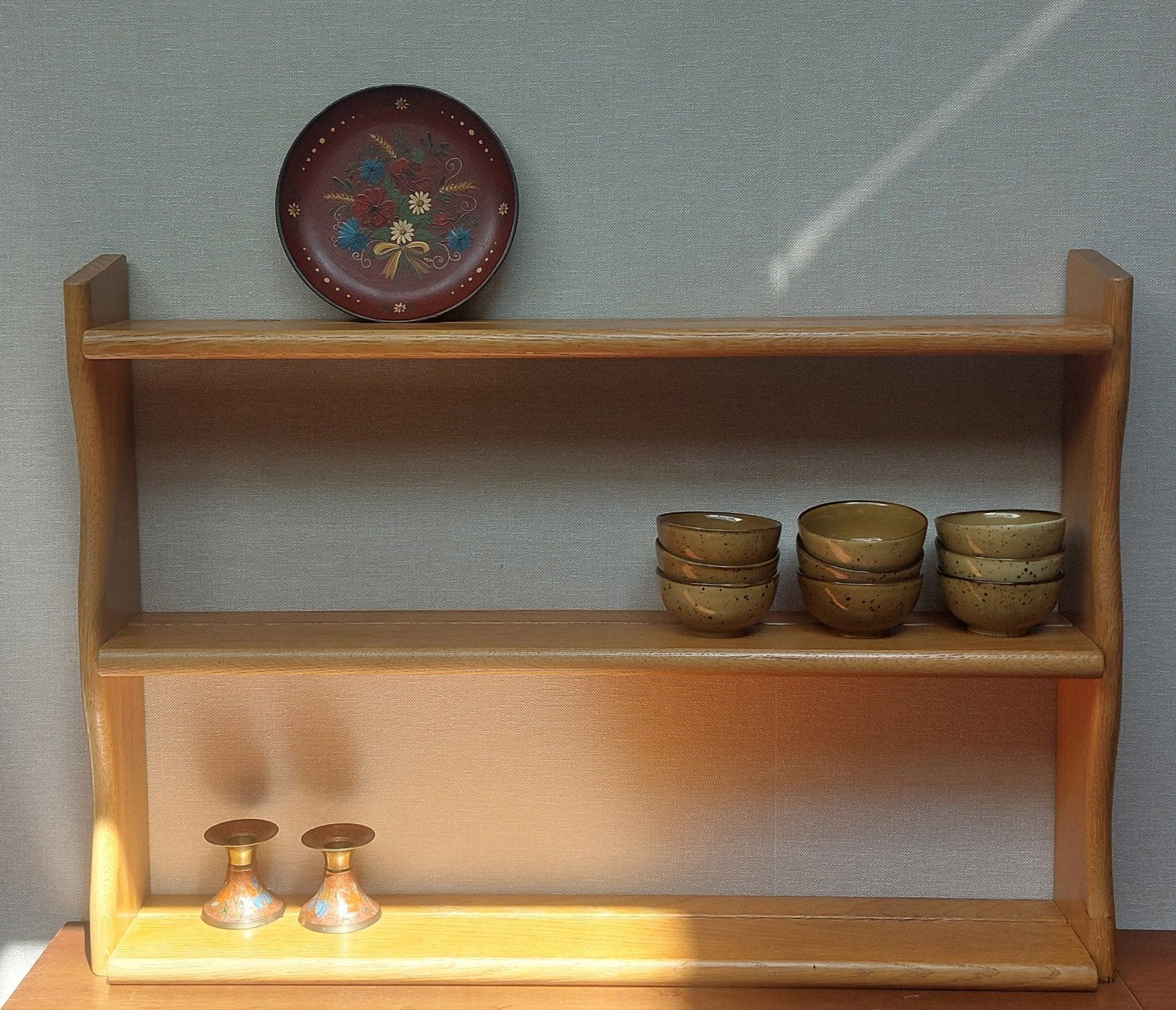 Vintage Eiken Wandschap / Keukenrek Meubelfabriek oisterwijk, Ophalen, Gebruikt, ., .