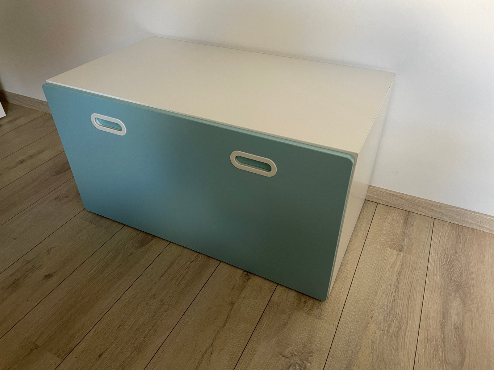 IKEA Trofast opbergbank met lade - wit/lichtblauw, Ophalen, Gebruikt, Overige typen