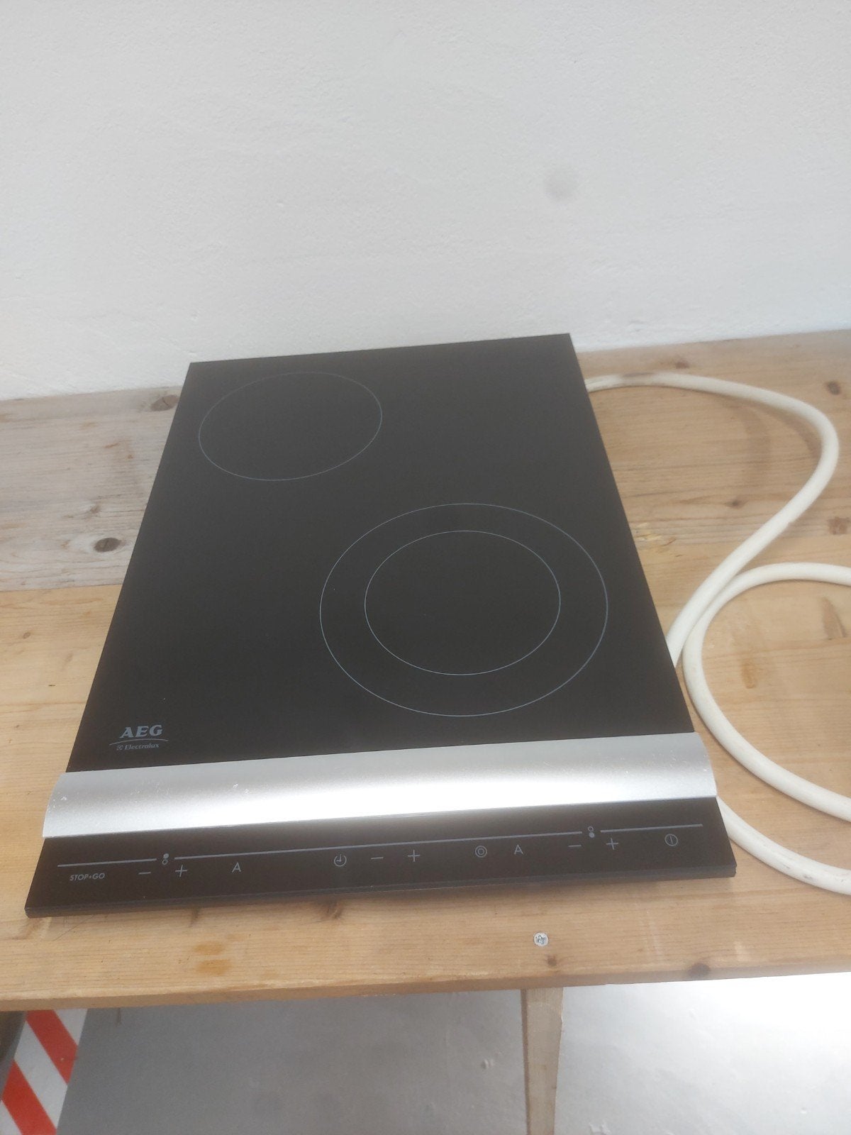 AEG inductiekookplaat, Ophalen, 4 kookzones, Zo goed als nieuw, Inbouw
