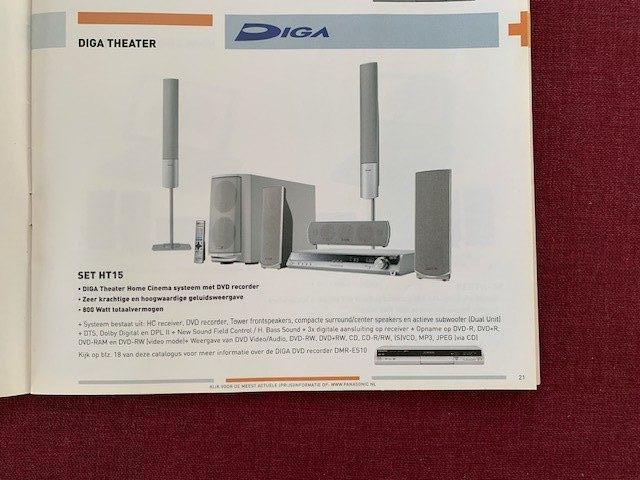 Homecinemaset DVD recorder tuner, subwoofer luidsprekers, Gebruikt, Panasonic, 70 watt of meer, Ophalen of Verzenden
