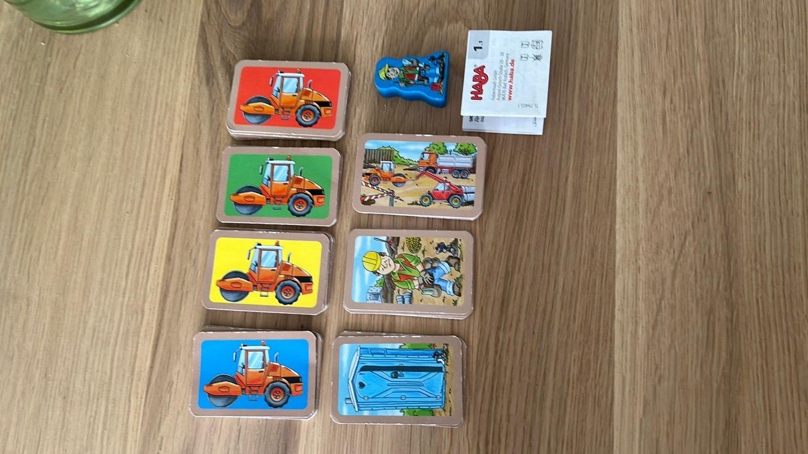 HABA Opgelet! Werken - Bouwplaatskaartspel, Drie of vier spelers, Ophalen of Verzenden, Zo goed als nieuw, HABA