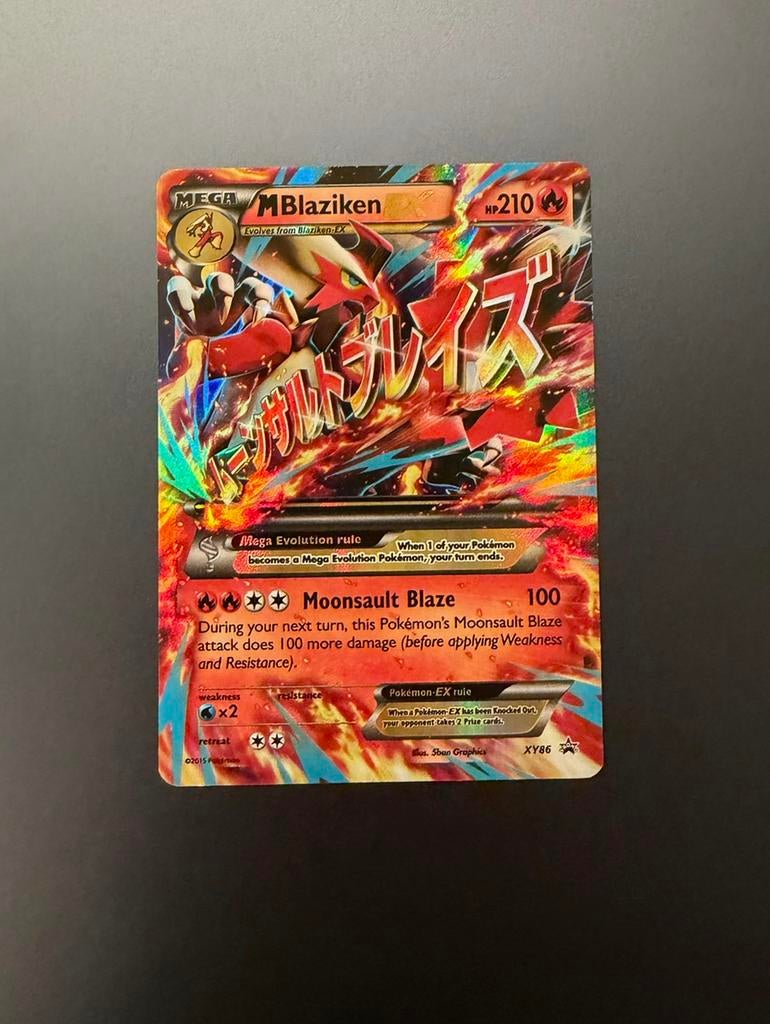 MBlaziken EX 86 - XY Black Star Promos - Pokemon, Ophalen of Verzenden, Zo goed als nieuw, Losse kaart