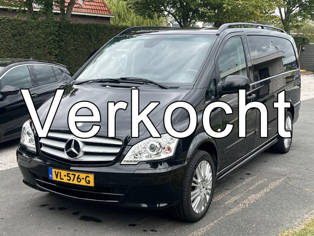 Mercedes-Benz Vito 113 CDI 320 Lang MARGE DUBBEL CABINE, Auto's, Euro 5, Gebruikt, 4 cilinders, Zwart