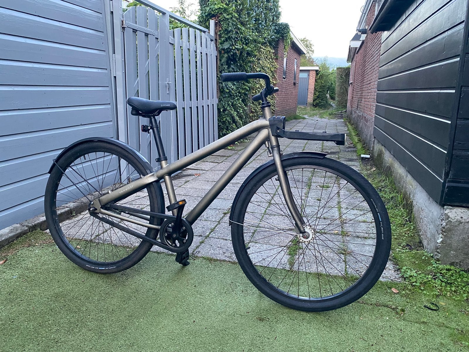 Groene VANMOOF VAN MOOF MET VOORDRAGER, Ophalen, Gebruikt, Staal, 24 inch of meer