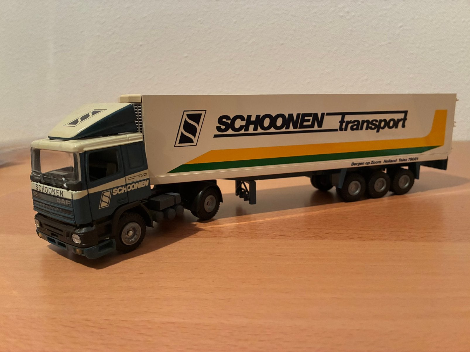 Tekno DAF 95 met 3-assige oplegger Schoonen, Ophalen of Verzenden, Zo goed als nieuw, Bus of Vrachtwagen, Tekno
