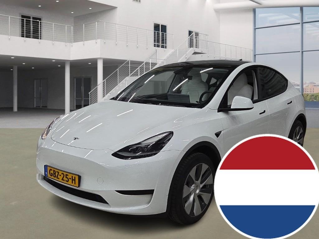 Tesla Model Y Long Range RWD [ HW4+WIT LEDER+AUTOPILOT+19 IN, Auto's, Tesla, Bedrijf, Te koop, Model Y, ABS, Achteruitrijcamera