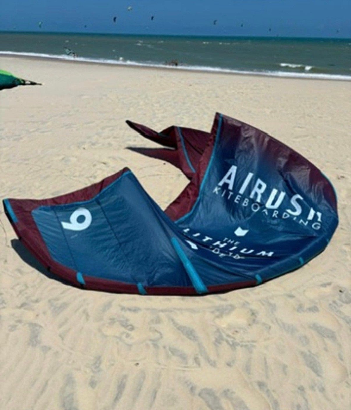 Airush Lithium 9m Kitesurf Kite, Geen board, Ophalen of Verzenden, Zo goed als nieuw, 9 m²