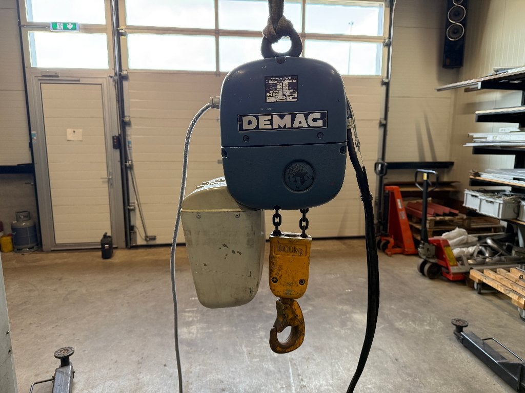 Demag PK5N elektrische kettingtakel 1000kg met 3m hijshoogte, Ophalen, Gebruikt, Elektrisch