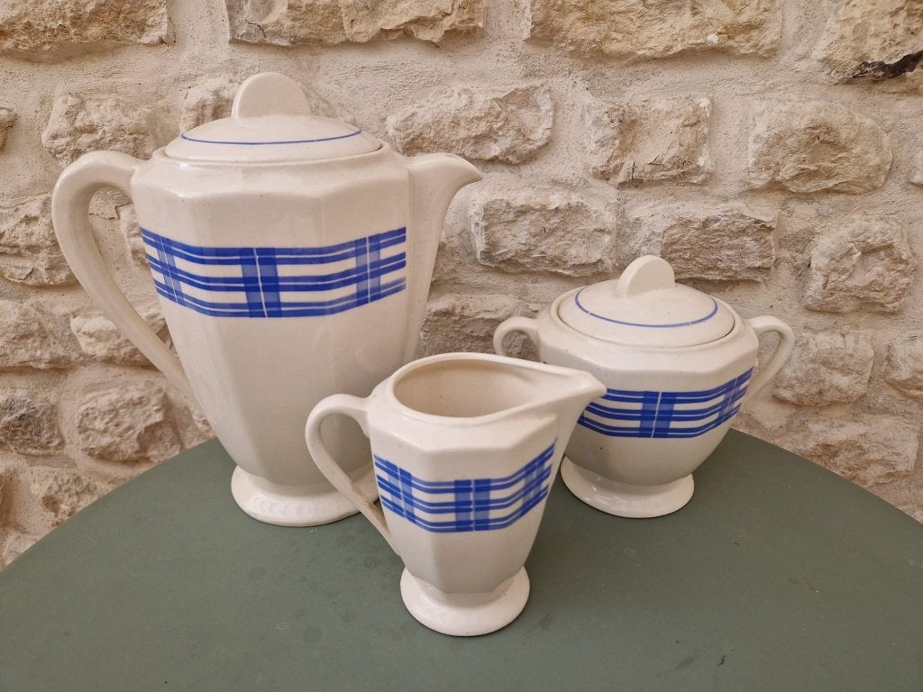 Vintage Badonviller koffieset – Art Deco, Ophalen of Verzenden
