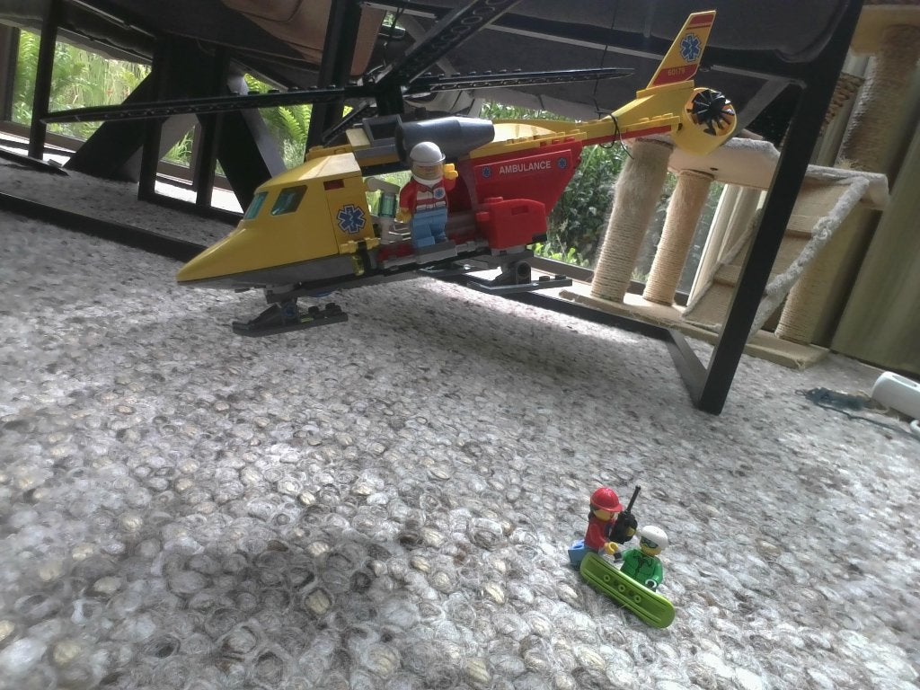 Lego Rescue helikopter, Lego, Ophalen of Verzenden, Compleet, Complete set