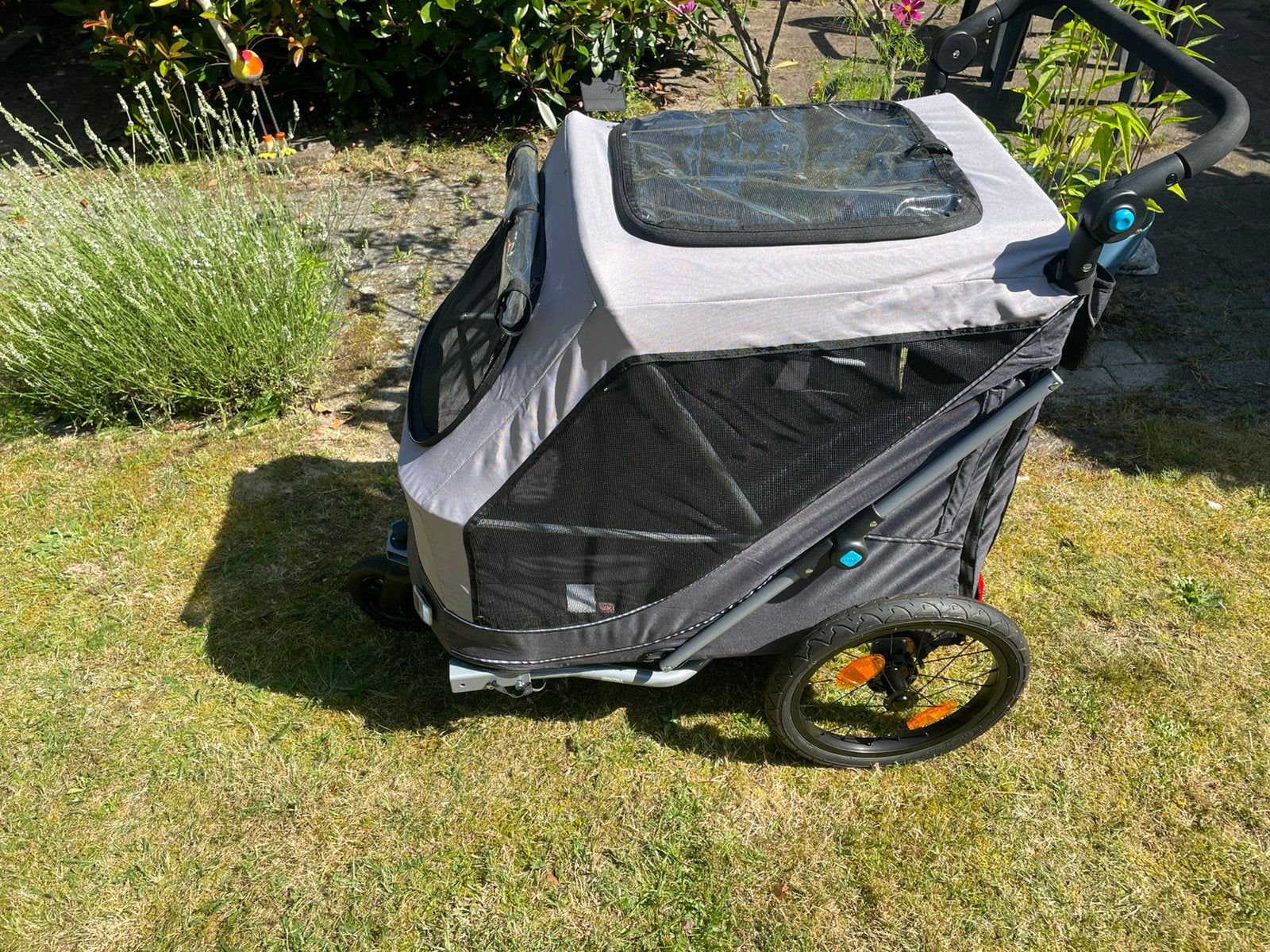 Trixie hondenfietskar / loopkar, Dieren en Toebehoren, Honden-accessoires, Trixie, Ophalen, Zo goed als nieuw, Hondenbuggy