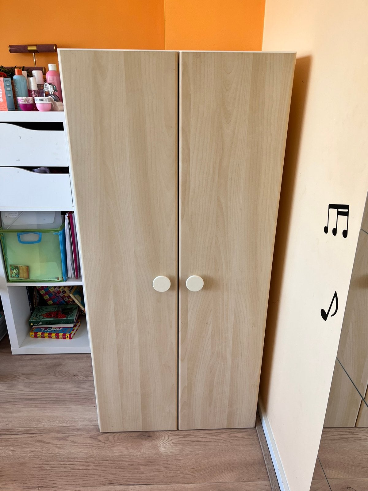 IKEA STUVA kledingkast – wit/berken | kinderkamer, Ophalen, 50 tot 100 cm, Zo goed als nieuw, 150 tot 200 cm