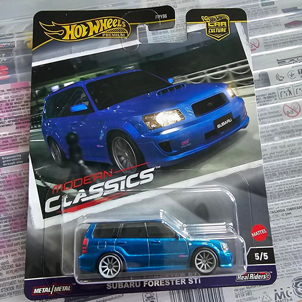 Hot Wheels Premium Subaru Forester STI Modern Classics, Nieuw, Ophalen of Verzenden, Mattel, Mattel, Inc., 636 Girard Avenue, East Aurora, NY 14052, USA