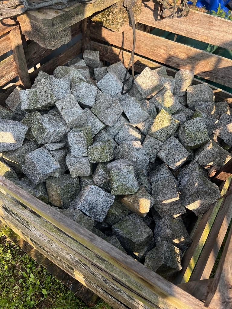Kinderkopjes, portugees graniet, keitjes, Ophalen, Natuursteen, 10 m² of meer, Overige typen