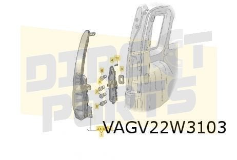 Volkswagen Caddy 1/21- achterlicht Links Origineel! 2K794509