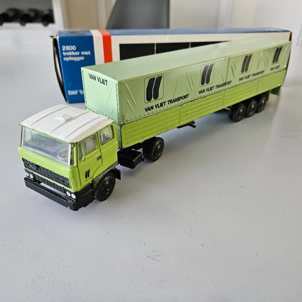 LION CAR: DAF 2800 Trekker met trailer ( Van Vliet), Ophalen of Verzenden, Gebruikt, Bus of Vrachtwagen, Lion Toys
