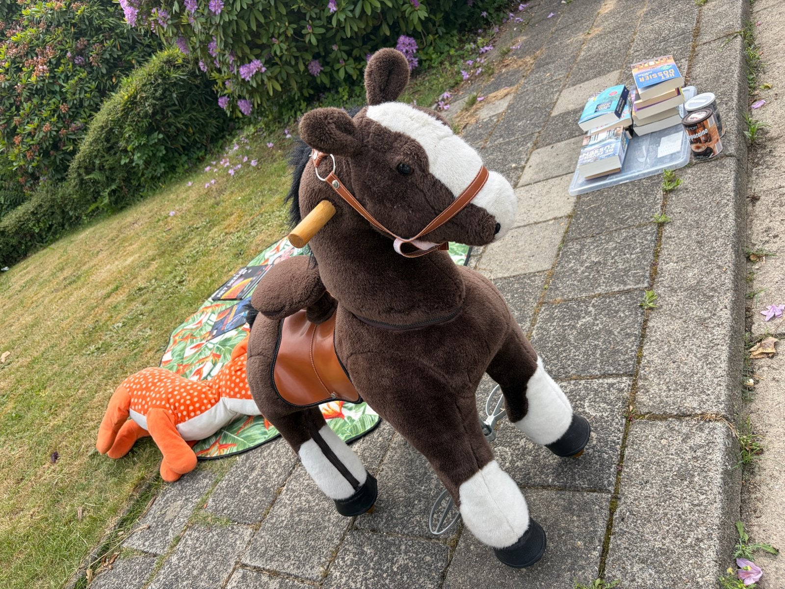 Speelgoedpaard met wielen horse riding, Ophalen of Verzenden, Gebruikt