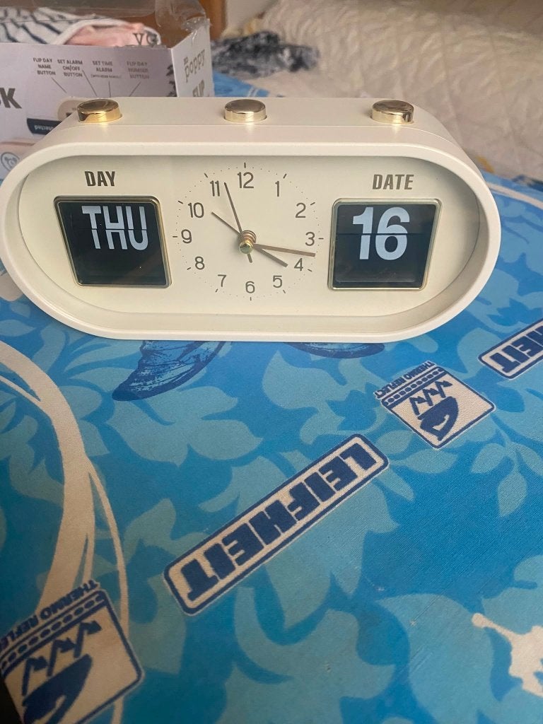 Flip Clock, Analoog, Ophalen of Verzenden, Zo goed als nieuw, Retro