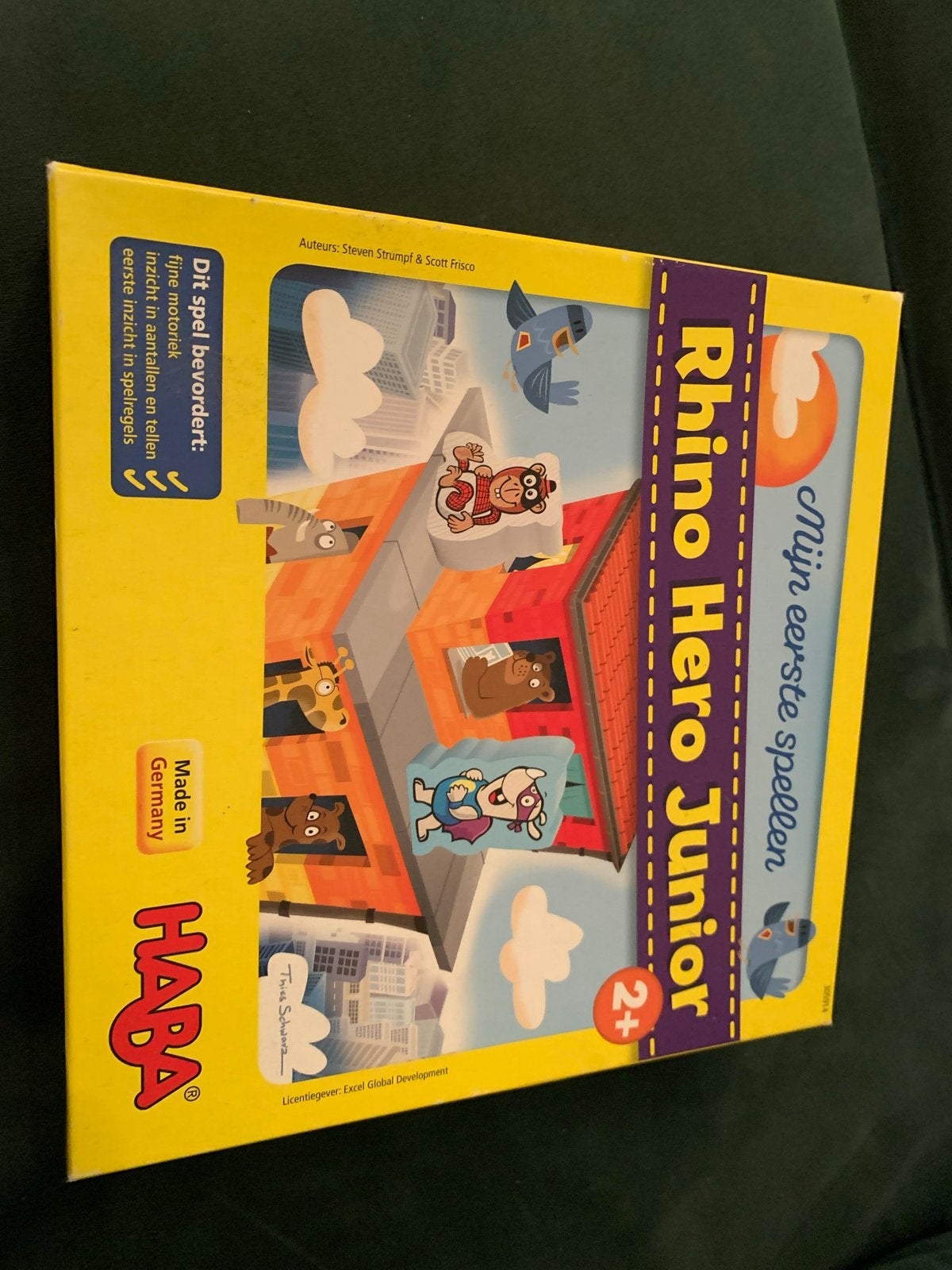 HABA Mijn eerste spellen: Rhino Hero Junior, Ophalen of Verzenden, Zo goed als nieuw, Overige typen