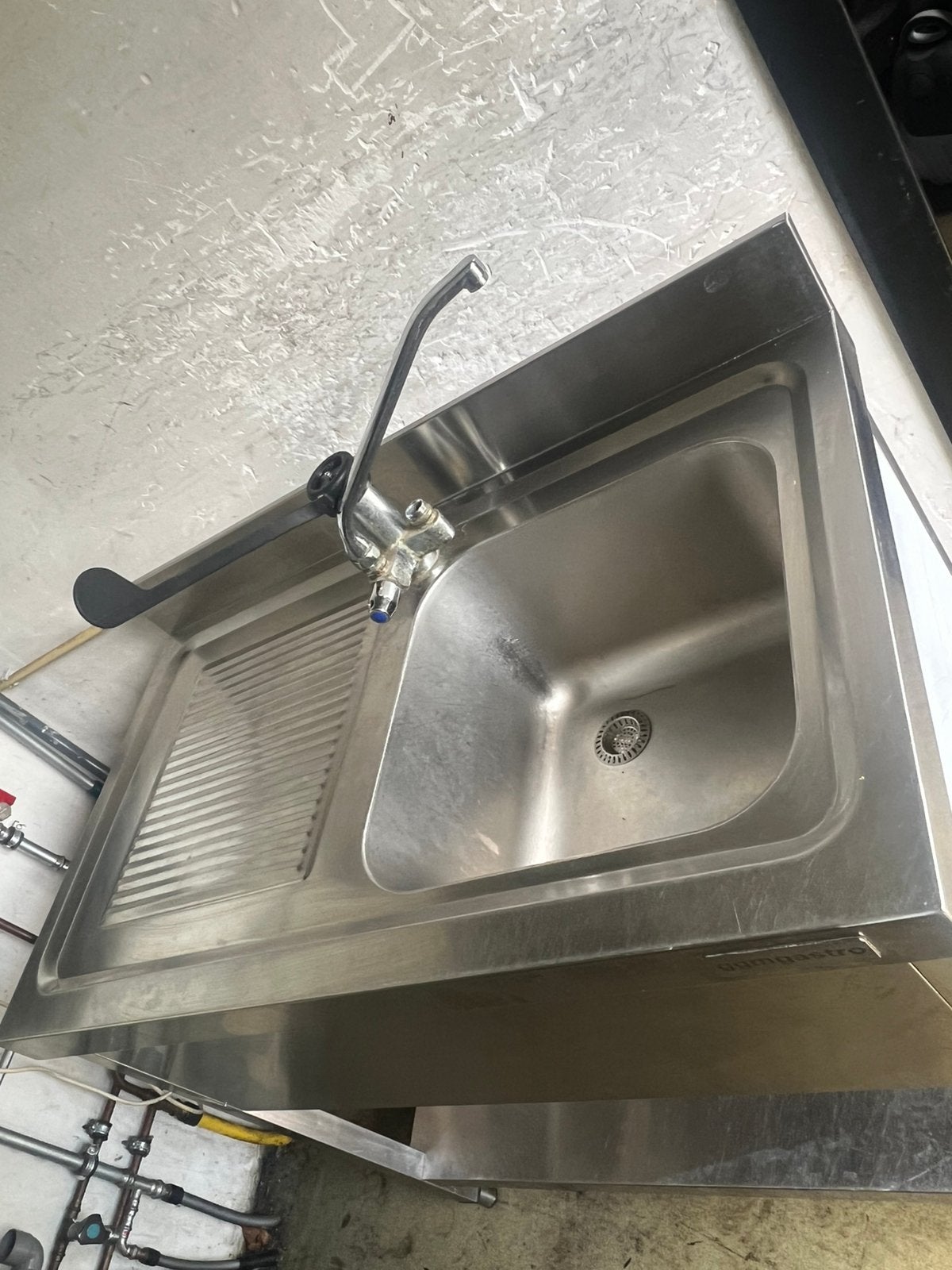 Horeca RVS wasbak, Ophalen, Gebruikt, 50 tot 100 cm, Minder dan 100 cm