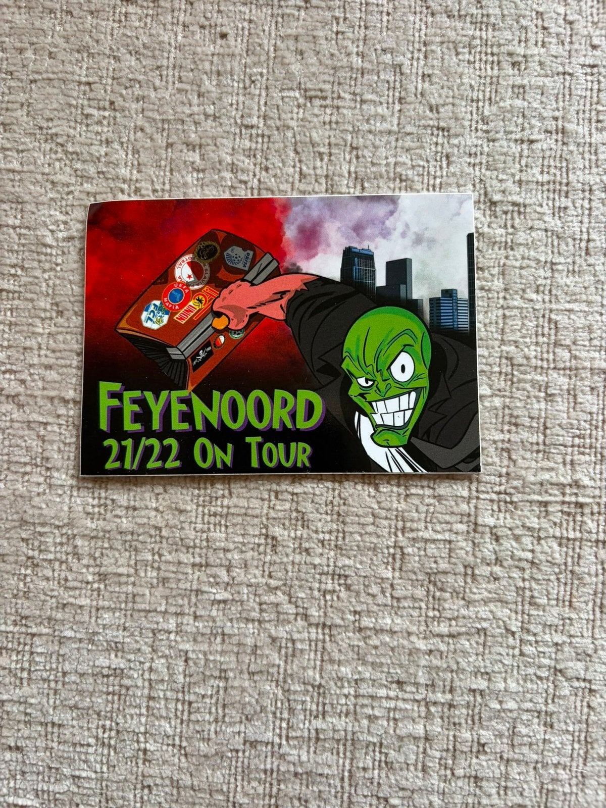 Feyenoord sticker, Verzenden, Zo goed als nieuw, Sport