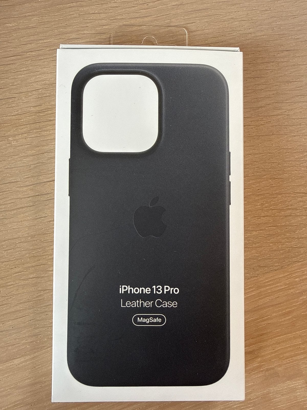 Nieuwe Originele Apple iPhone 13 Pro Leren Hoesje & MagSafe, Zwart, IPhone 13 Pro, MagSafe, Nieuw