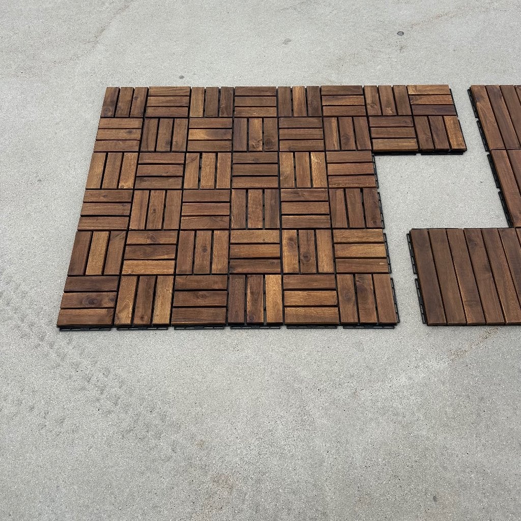 Acaciahout Terrastegels Donkerbruin - Lijkt op Ikea Runnen, Tuin en Terras, Info@ydemanne.nl, Nieuw, Ophalen of Verzenden, Ydemanne