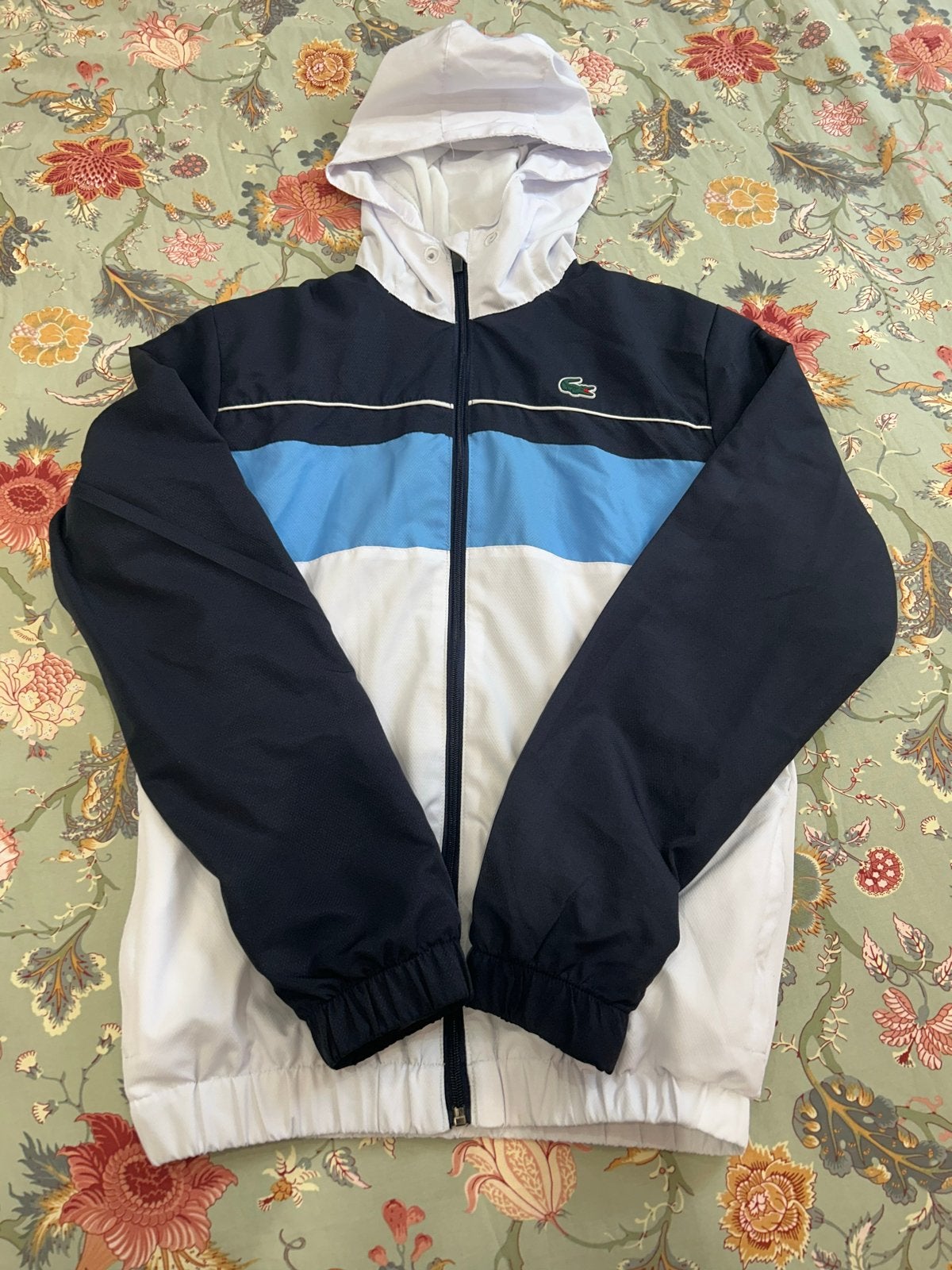 Lacoste trainingspak - Kleine scheur, verder goed, Kleding | Heren, Maat 48/50 (M), Wit, Ophalen of Verzenden, Gedragen