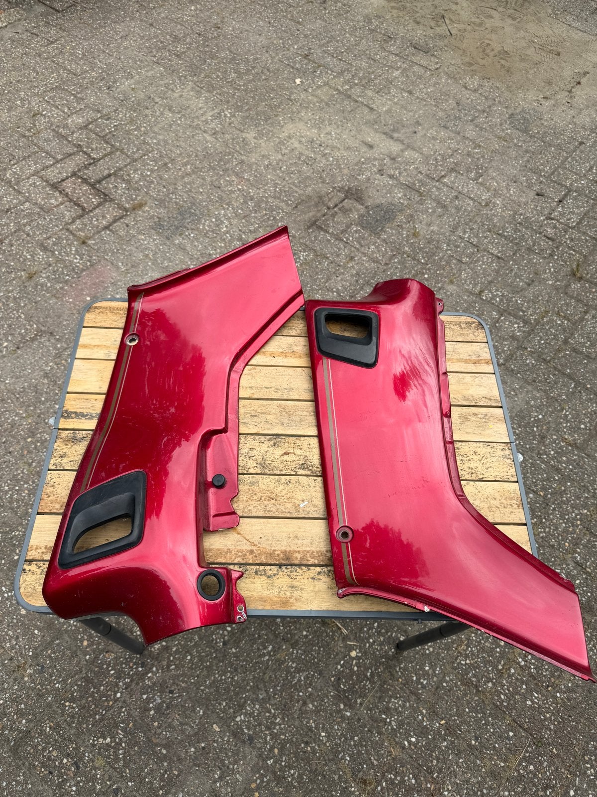 Zijkappen Honda ST1100 Pan European Rood (R-101C-U), Ophalen of Verzenden, Gebruikt